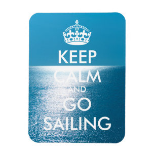 Personalised KEEP CALM and GO SAILING Magnet