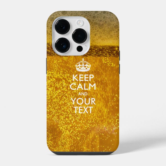 Personalised KEEP CALM AND Have Your Creative Text iPhone Case (Back)
