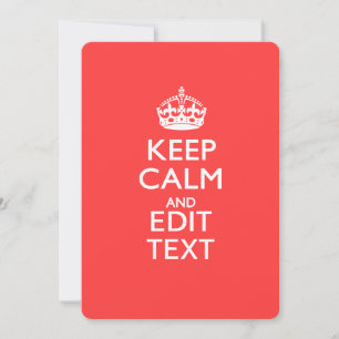 Personalised KEEP CALM and have your text on Pink