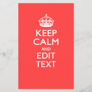 Personalised KEEP CALM and have your text on Pink Flyer