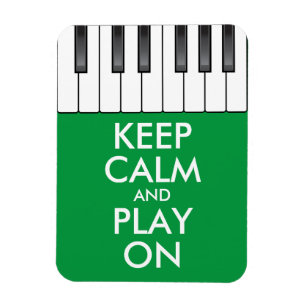 Personalised KEEP CALM and PLAY ON -Keyboard piano Magnet