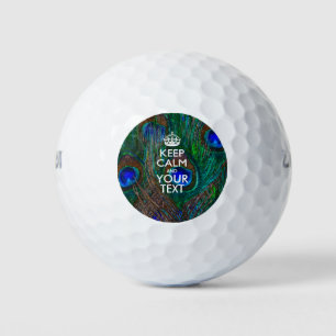 Personalised KEEP CALM AND Your Creative Text Golf Balls