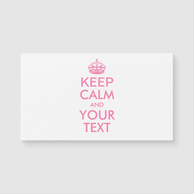 Personalised KEEP CALM and YOUR TEXT (Front)