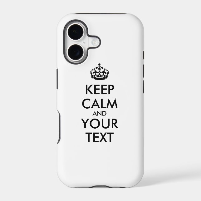 Personalised KEEP CALM and YOUR TEXT (Back)