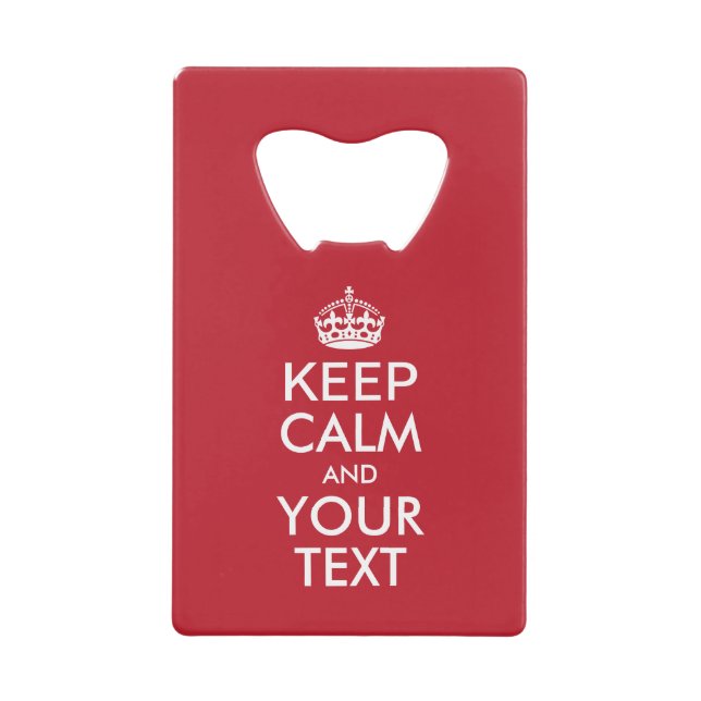 Personalised KEEP CALM and YOUR TEXT (Front)