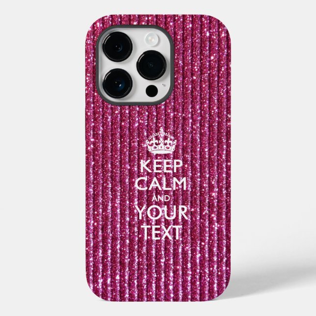 Personalised KEEP CALM AND Your Text Case-Mate iPhone Case (Back)