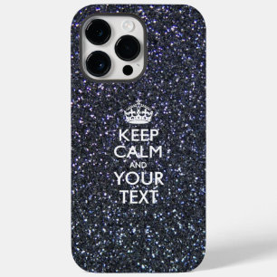 Personalised KEEP CALM AND Your Text Case-Mate iPhone 14 Pro Max Case