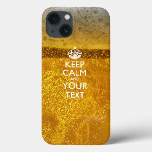 Personalised KEEP CALM AND Your Text iPhone 13 Case