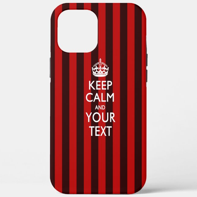 Personalised KEEP CALM AND Your Text Case-Mate iPhone Case (Back)
