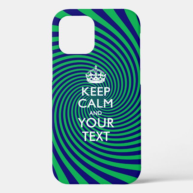 Personalised KEEP CALM AND Your Text Case-Mate iPhone Case (Back)