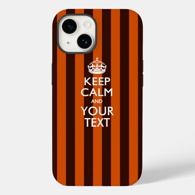 Personalised KEEP CALM AND Your Text Case-Mate iPhone Case (Back)