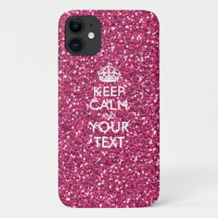 Personalised KEEP CALM AND Your Text iPhone 11 Case