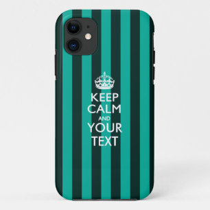 Personalised KEEP CALM AND Your Text iPhone 11 Case