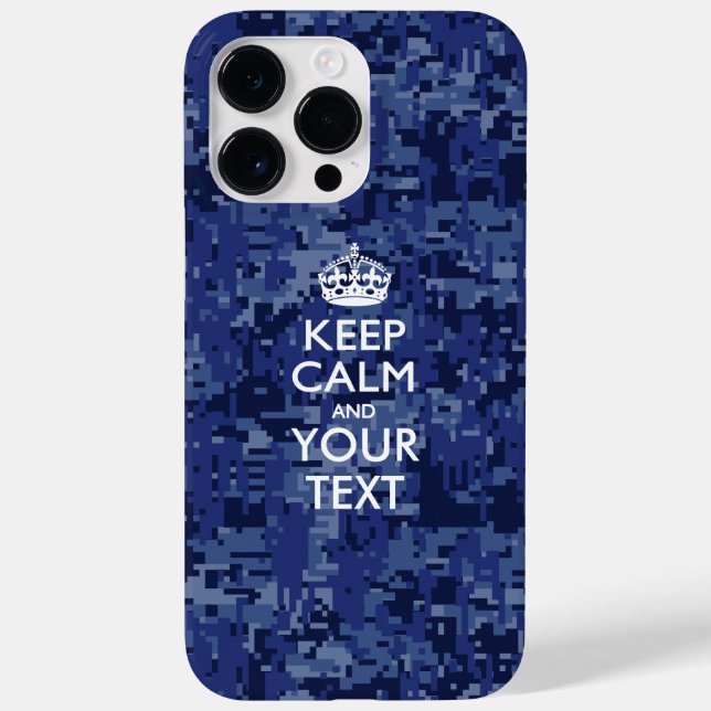 Personalised KEEP CALM AND Your Text Case-Mate iPhone Case (Back)