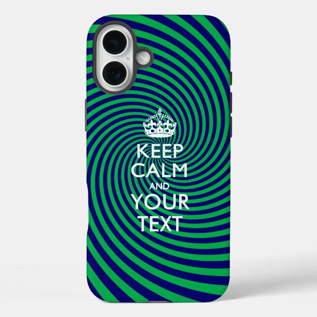 Personalised KEEP CALM AND Your Text Case-Mate iPhone Case (Back)