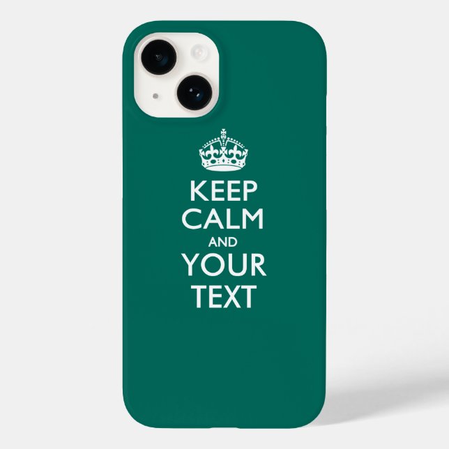 Personalised KEEP CALM AND Your Text Case-Mate iPhone Case (Back)