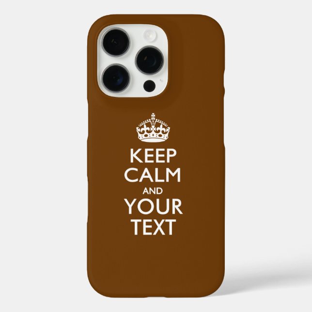 Personalised KEEP CALM AND Your Text Case-Mate iPhone Case (Back)