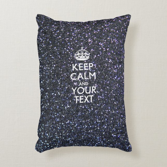Personalised KEEP CALM AND Your Text Decorative Cushion (Front(Vertical))