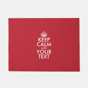 Personalised KEEP CALM and YOUR TEXT Doormat