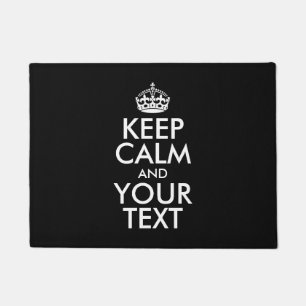 Personalised KEEP CALM and YOUR TEXT Doormat