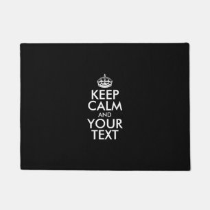 Personalised KEEP CALM and YOUR TEXT Doormat