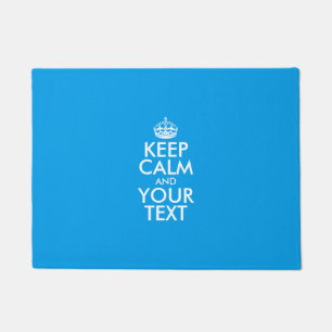 Personalised KEEP CALM and YOUR TEXT Doormat
