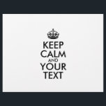 Personalised KEEP CALM and YOUR TEXT Flyer<br><div class="desc">Personalised KEEP CALM and YOUR TEXT. Edit this design template - CREATE YOUR TEXT</div>