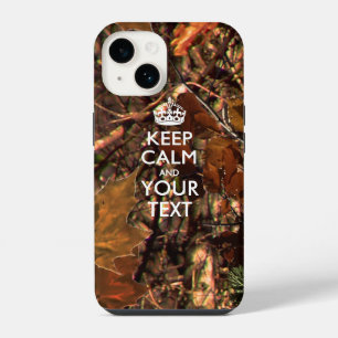 Personalised KEEP CALM AND Your Text iPhone 14 Case