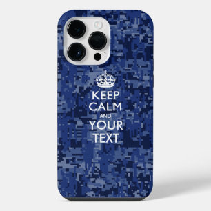 Personalised KEEP CALM AND Your Text iPhone 14 Pro Max Case