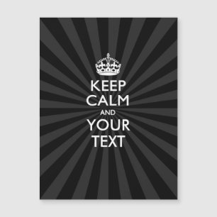 Personalised KEEP CALM and your text on burst
