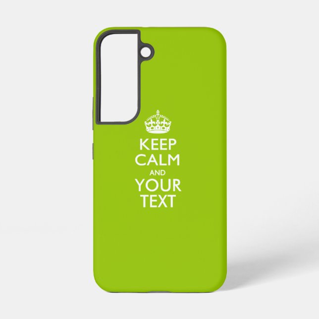 Personalised KEEP CALM AND Your Text Samsung Galaxy S22 Case (Back)