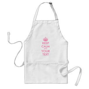 Personalised KEEP CALM and YOUR TEXT Standard Apron
