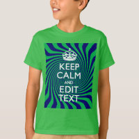 Personalised Keep Calm Blue and Green with a Twist