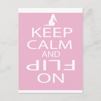 Personalised Keep Calm Gymnastics Gifts Postcard