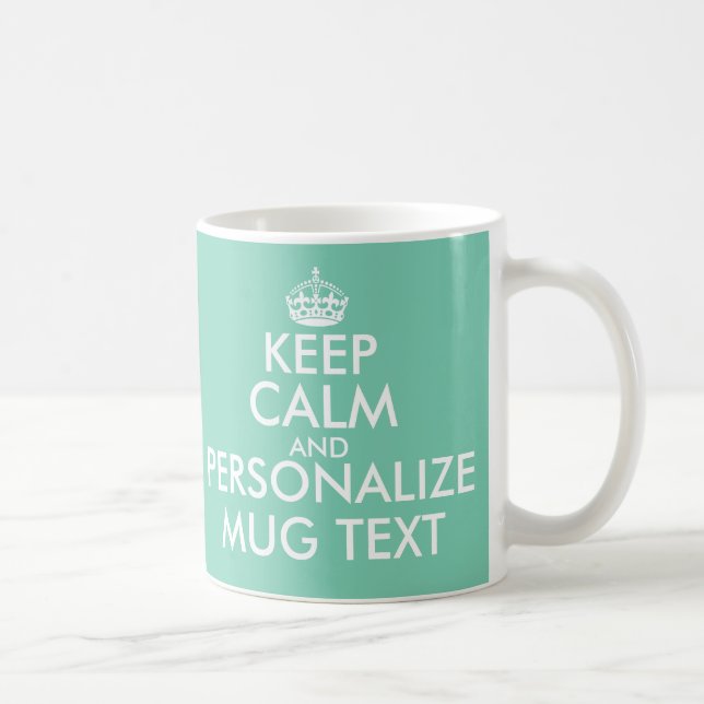 Personalised Keep Calm wedding mugs and cups (Right)