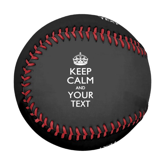 Personalised KEEP CALM with your choice of Colours Baseball (Back Right)