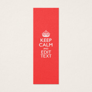 Personalised KEEP CALM Your Text in Coral