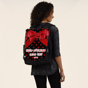 Personalised Keep Growing Into You Motivational Backpack