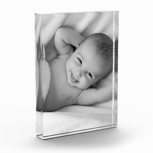 Personalised Keepsake Holiday Gift Photo Block (Left)