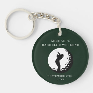 Personalised Key Chain   Bachelor Golf Weekend