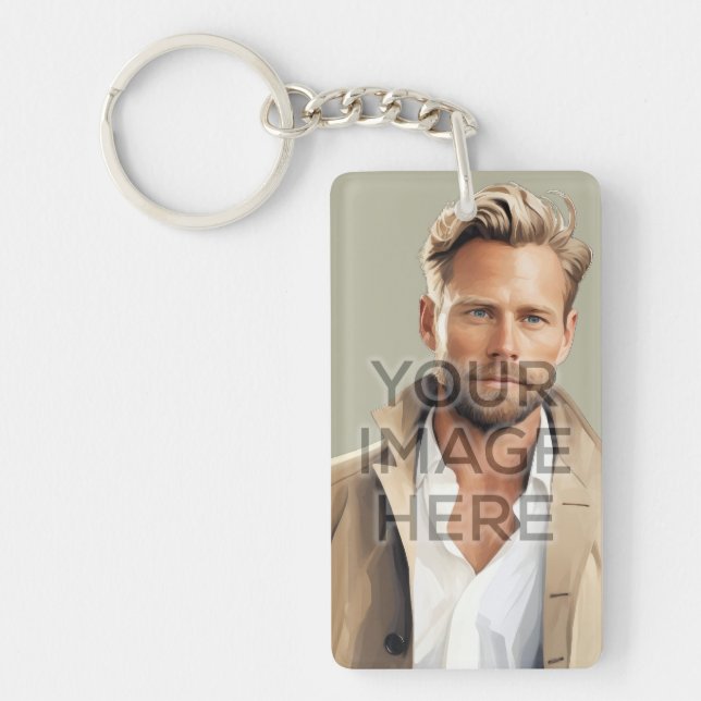 Personalised Keychain Vertical Images (Front)