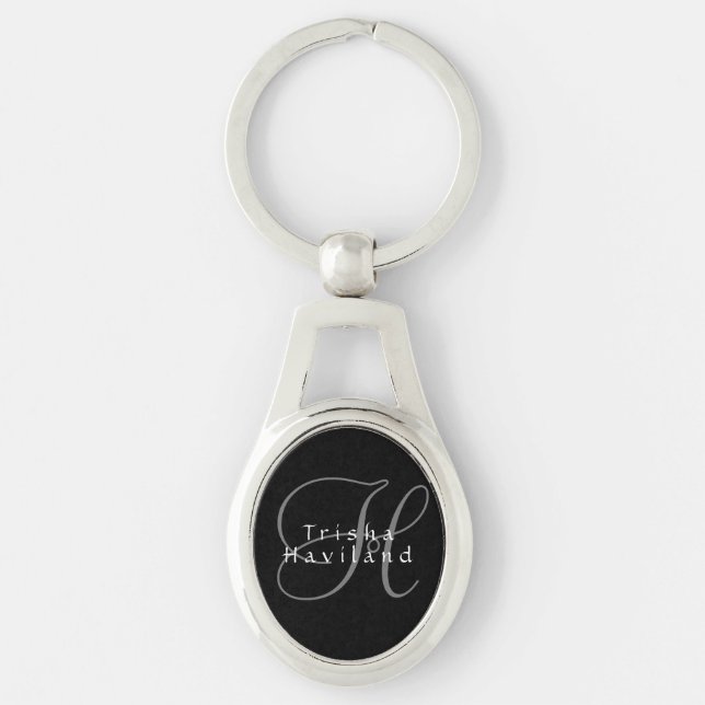 Personalised Keychain with Monogram (Front)