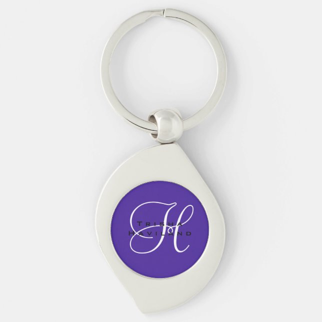 Personalised Keychain with Monogram (Front)