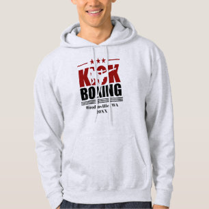 Personalised Kick Boxing Boxer Location Date Name Hoodie