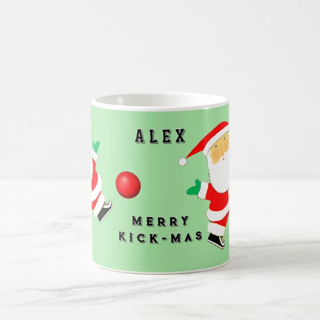 Personalised Kickball Christmas Collectable Coffee Mug (Center)