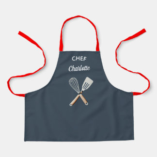 Personalised kid apron, custom name kid apron