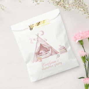 Personalised kid sleepover slumber Birthday Party  Favour Bag
