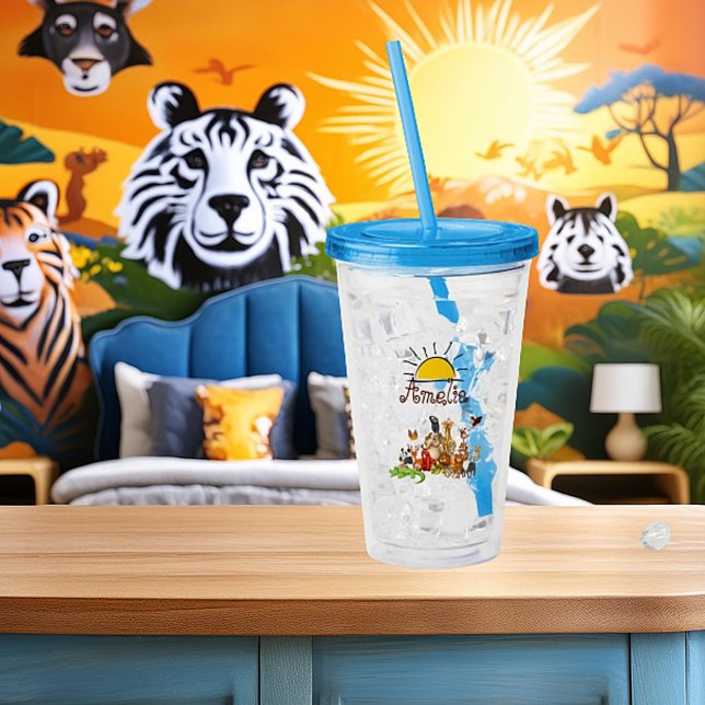 Personalised Kid's animals    Acrylic Tumbler (Creator Uploaded)