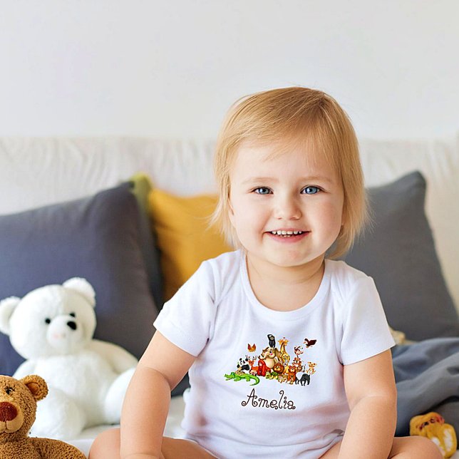 Personalised Kid's animals  Toddler T-Shirt (Creator Uploaded)