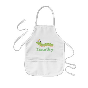 Personalised Kids Apron/Worm Apron